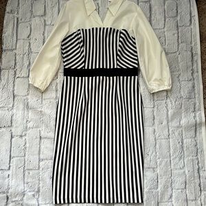 7th Avenue New York & Company Black and White Dress